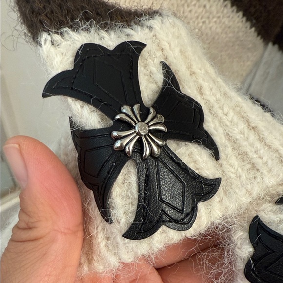 Striped Brown and Cream Hooded Sweater - Picture 5 of 12